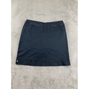 Croft & Barrow The Polished Skort Black Stretch Skirt Women's Size 8